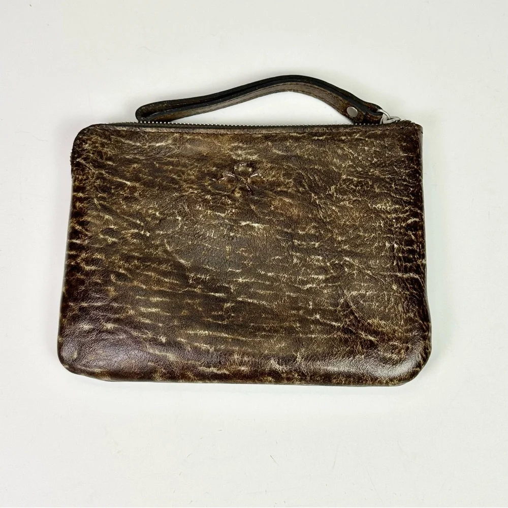 Patricia Nash Clutch / Wristlet Italian Leather Tooled Turquoise NWT